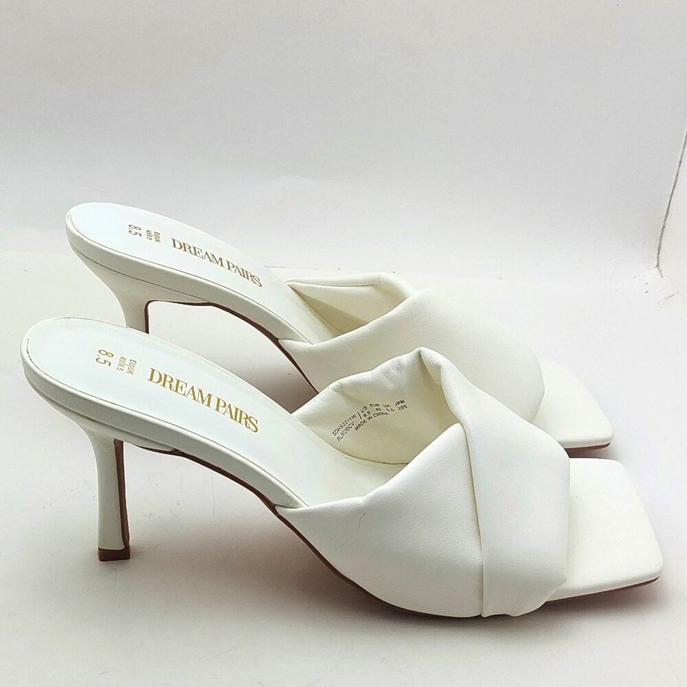 DREAM PAIRS Women’s High Stilettos Heels Open Square Toe -   Size US 8.5